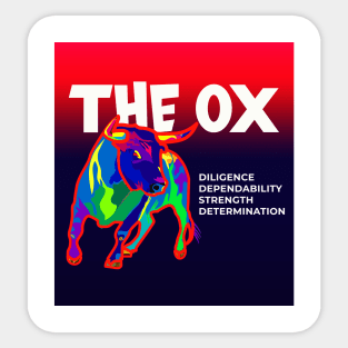 The Ox, Chinese Zodiac Sticker